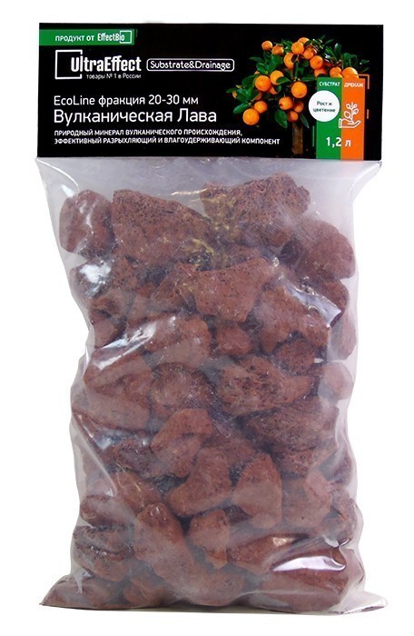 Вулканическая лава фракция 20-30мм 1,2л