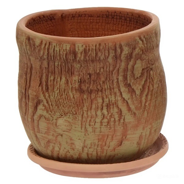 Горшок керамический "Пенек", D18