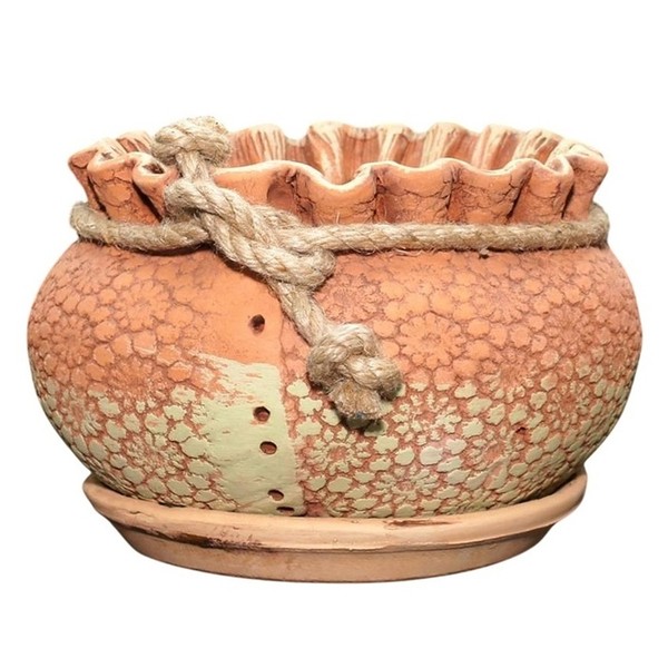 Горшок керамический "Цветы", D20