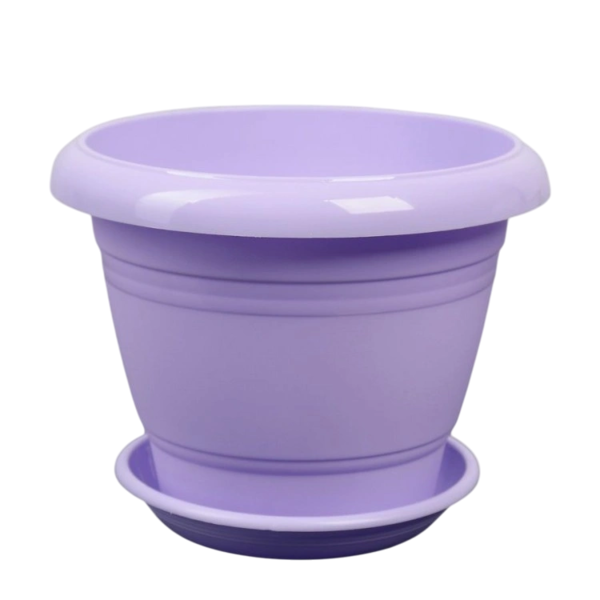 Горшок "Фестона", пластик, лаванда D22, 3.3л
