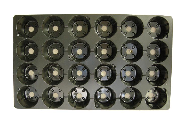 Кассета пластиковая для рассады 52х31х6,5cм на 24 ячейки, изображение 0