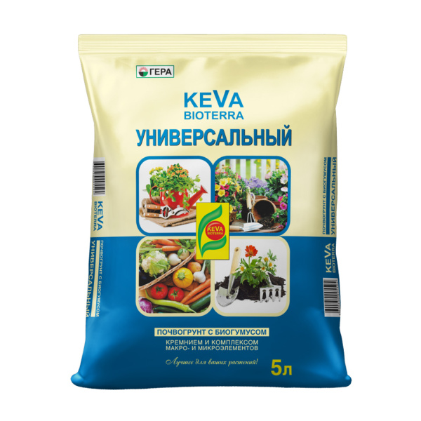 ГЕРА Почвогрунт KEVA BIOTERRA Универсальный 5л