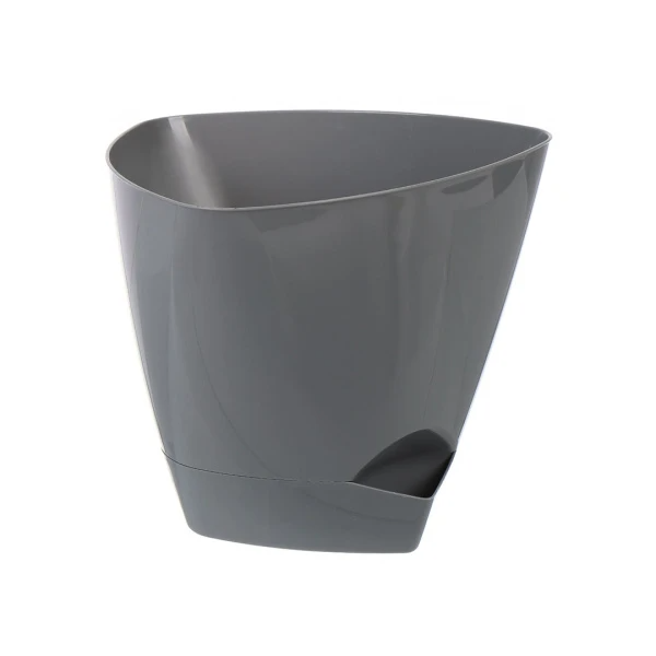 Горшок "Элеганс", серый, 3л