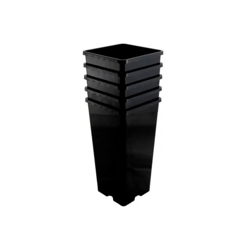 Набор горшков для рассады (5 шт*2 л) черный, изображение 0