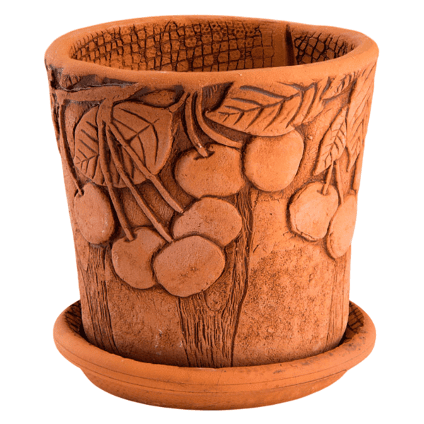 Горшок керамический "Вишня", D19