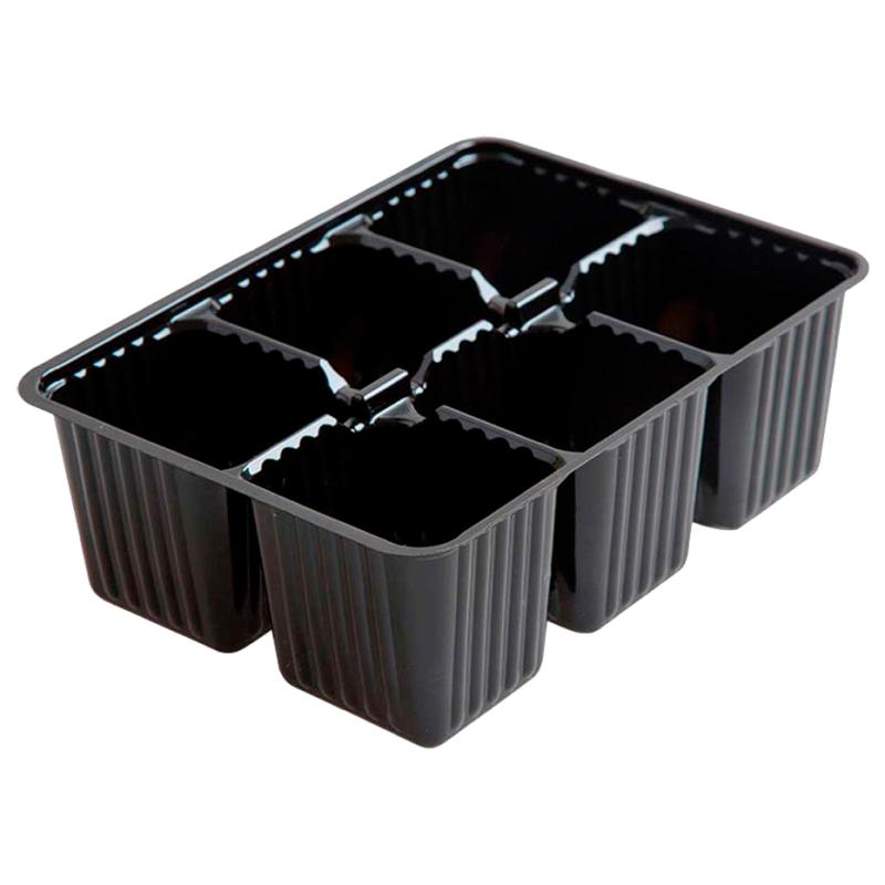 Мини кассета пластиковая для рассады на 6 ячеек, изображение 0