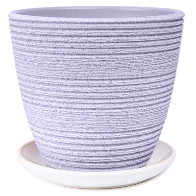 Горшок "Халва" сиреневый крокус №3, 2.3л