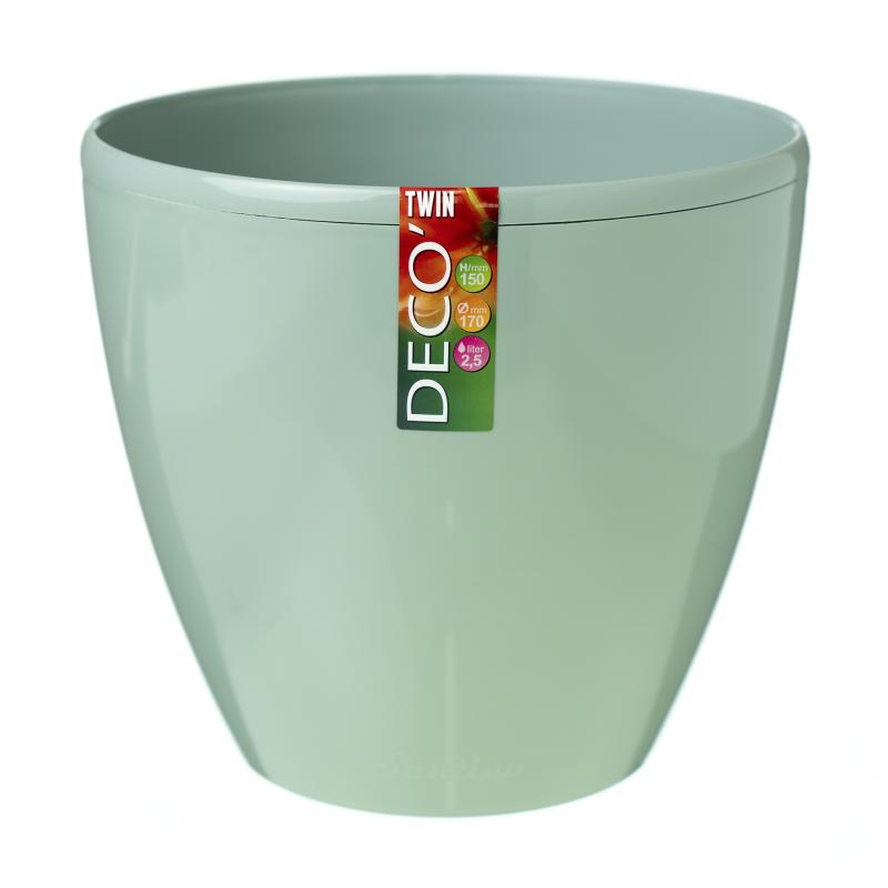 ГОРШОК "ДЕКО ТВИН" 2,5 Л НЕФРИТ, изображение 0