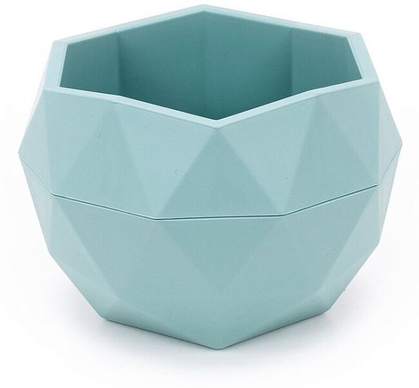 Кашпо "Топаз", пластик, нефрит 0,45л