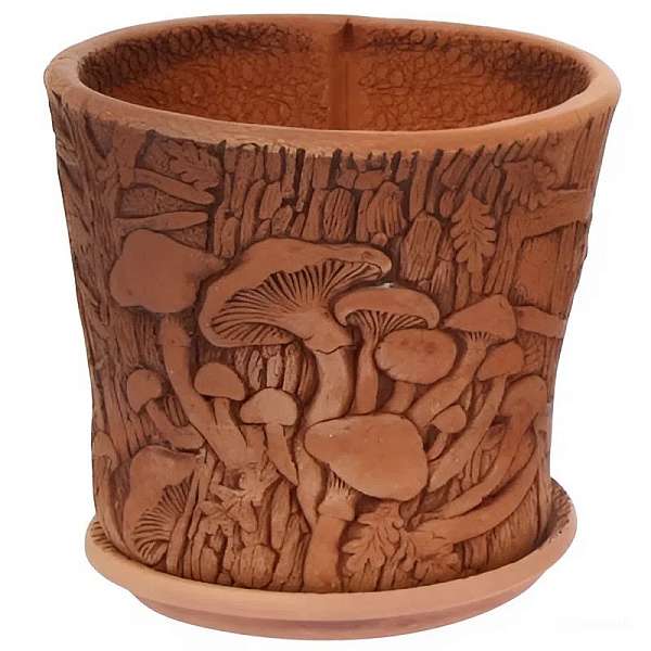 Горшок керамический "Опята", D19