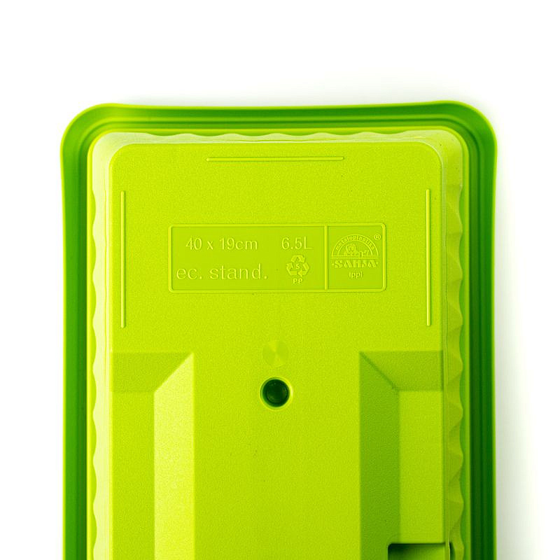 Ящик балконный пластиковый с поддоном длина 40 см, высота 16 см (Коричневый), изображение 10