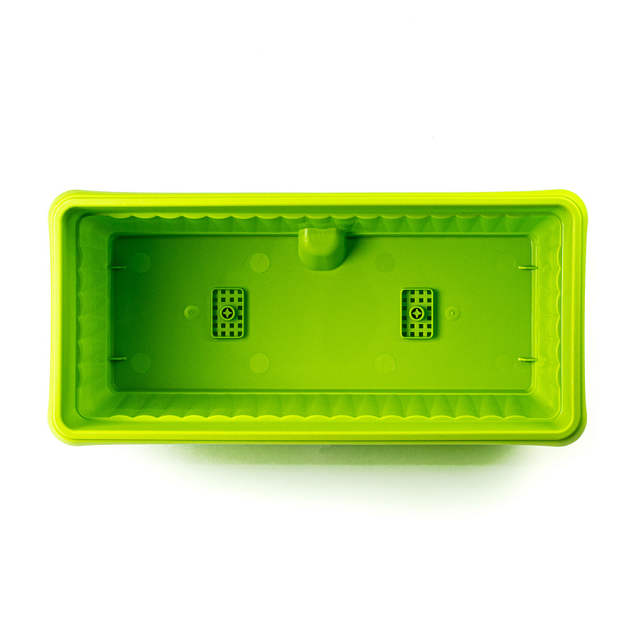 Ящик балконный пластиковый с поддоном длина 40 см, высота 16 см (Коричневый), изображение 5