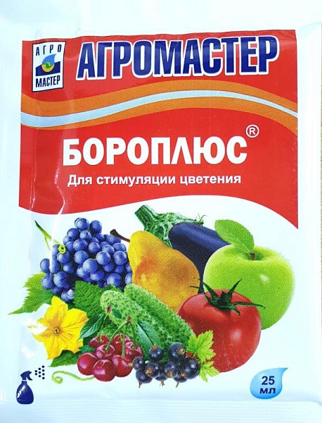 АГРОМАСТЕР Удобрение "Бороплюс" для стимуляции цветения 25 мл