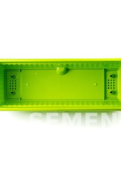Ящик балконный пластиковый с поддоном длина 50 см, высота 16,5 см (Мокко) фото 3