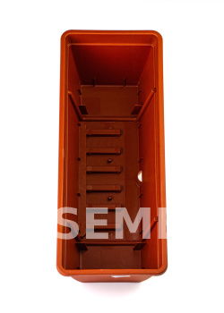 Ящик пластиковый для перил длина 50 см,высота 16 см (Коричневый) фото 5
