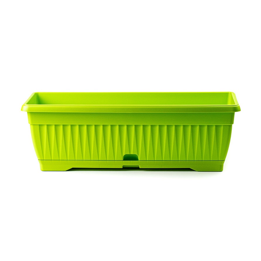 Ящик балконный пластиковый с поддоном длина 50 см, высота 16,5 см (Коричневый), изображение 7