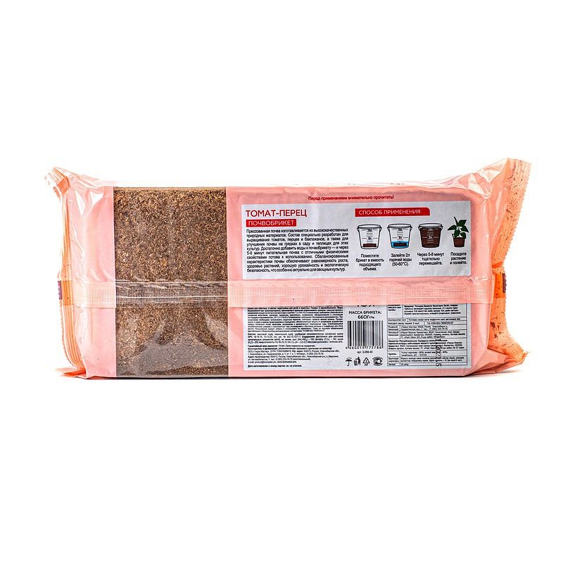 Почвобрикет Томат и перец, 10 л, БиоМастер, изображение 2