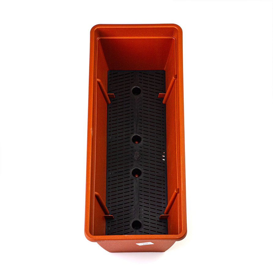 Ящик пластиковый для перил длина 50 см,высота 16 см (Мокко), изображение 4