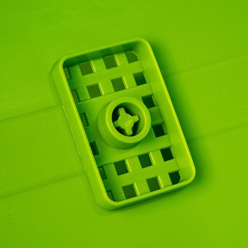 Ящик балконный пластиковый с поддоном длина 30 см, высота 16 см (Зеленый киви), изображение 7