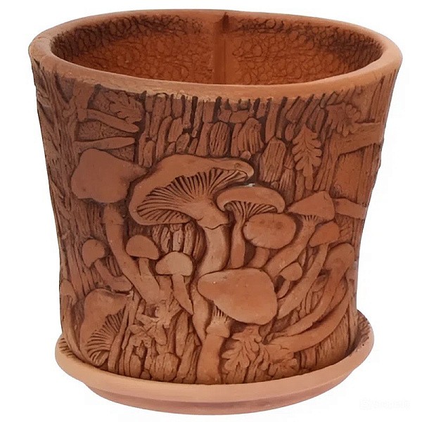 Горшок керамический "Опята", D15