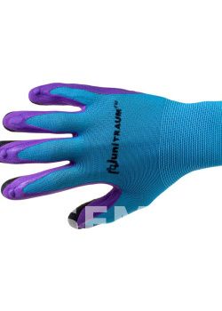 Перчатки Unitraum размер 8 цвет голубой/фиолетовый/черный UN-L207-8 фото 2