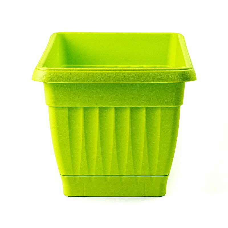 Ящик балконный пластиковый с поддоном длина 30 см, высота 16 см (Коричневый), изображение 4