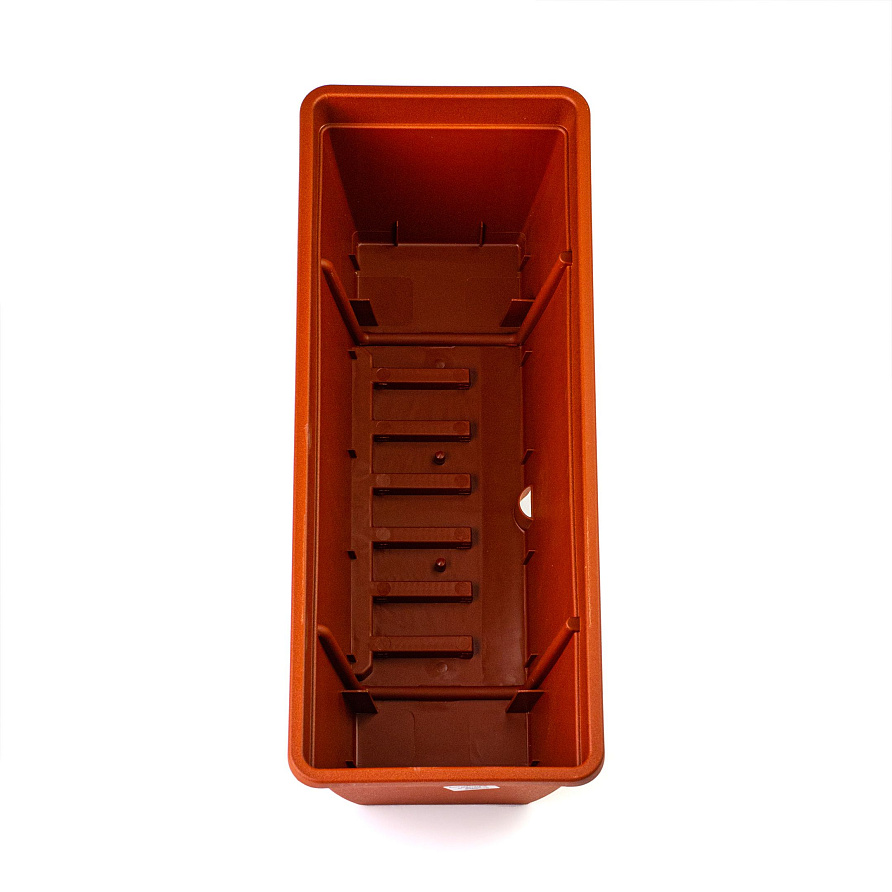 Ящик пластиковый для перил длина 50 см,высота 16 см (Мокко), изображение 5