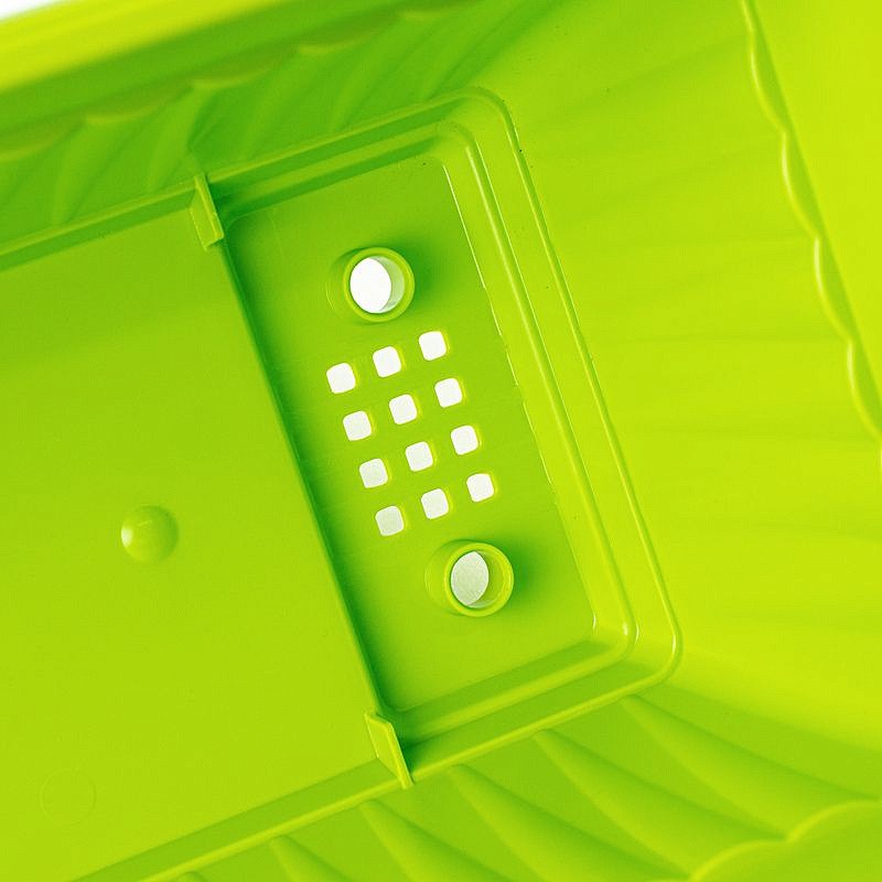 Ящик балконный пластиковый с поддоном длина 50 см, высота 16,5 см (Зеленый киви), изображение 6