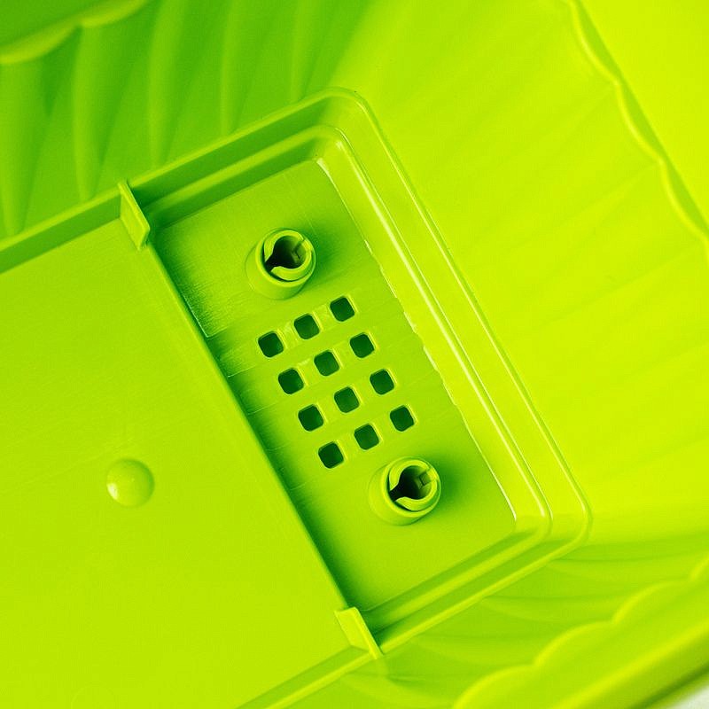 Ящик балконный пластиковый с поддоном длина 50 см, высота 16,5 см (Зеленый киви), изображение 5