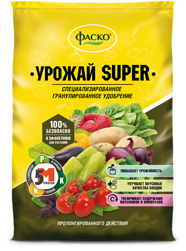 ФАСКО – Удобрение минеральное 5М-гранула Урожай-SUPER 1кг