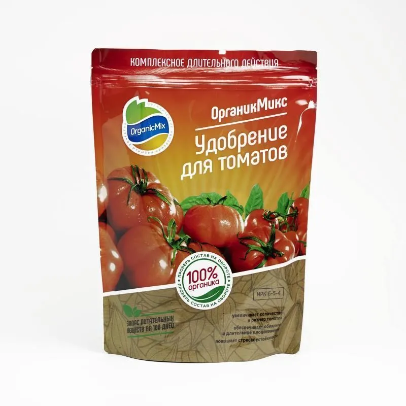 Удобрение "ОрганикМикс" для томатов 850г фото, описание