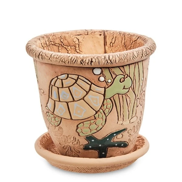 Горшок керамический "Черепаха", D21