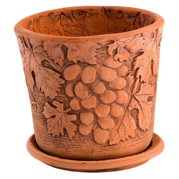 Горшок керамический "Виноград", D19