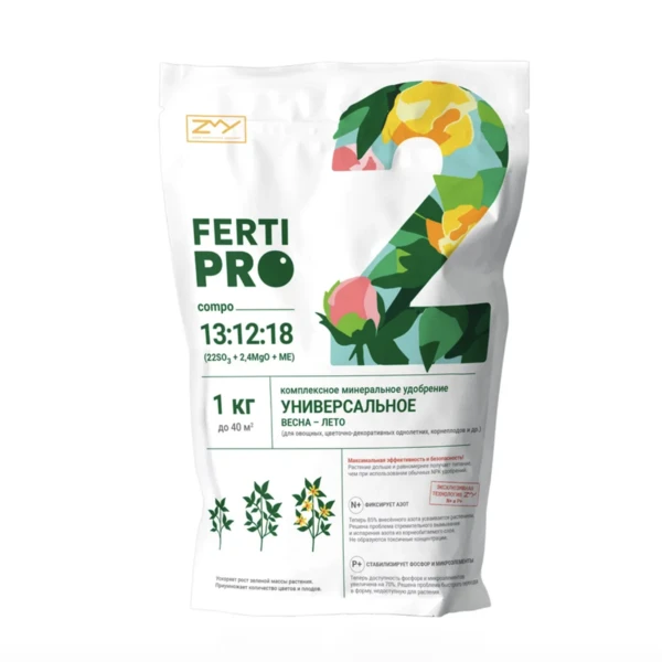 FertiPRO COMPO Минеральное удобрение универсальное весна-лето 1 кг