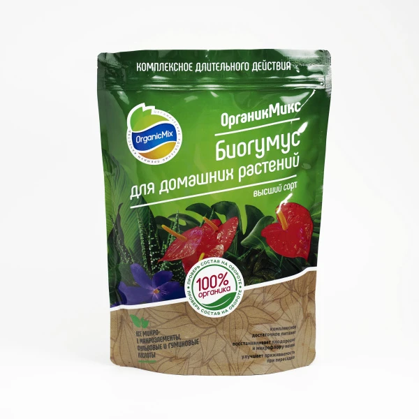 Удобрение "ОрганикМикс" Биогумус для домашних растений 1,5л