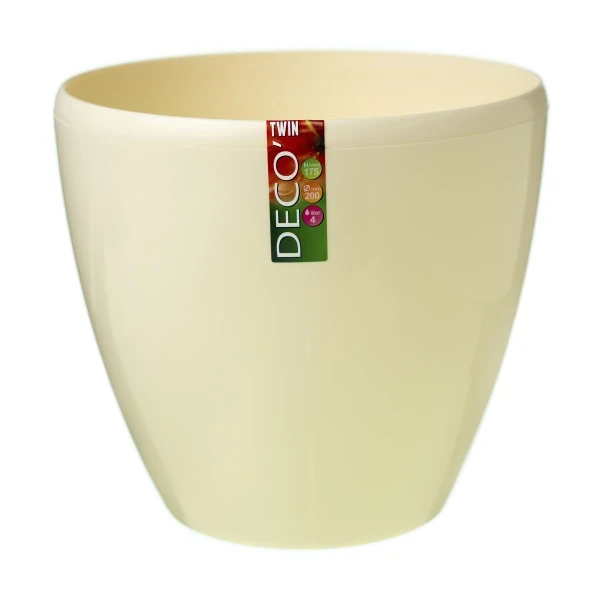 ГОРШОК "ДЕКО ТВИН" 4 Л КРЕМ