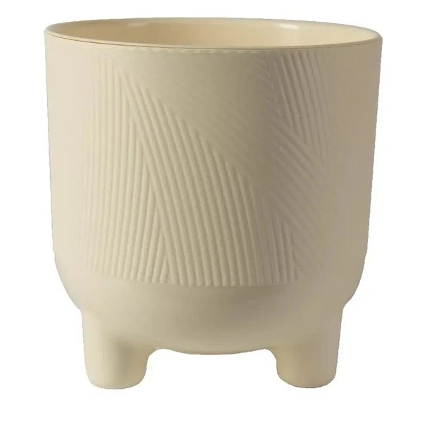 Кашпо "Фита", пластик, ваниль 4,3л