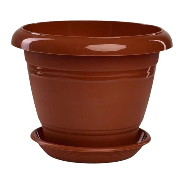 Горшок "Фестона", пластик, терракот D19, 2.1л
