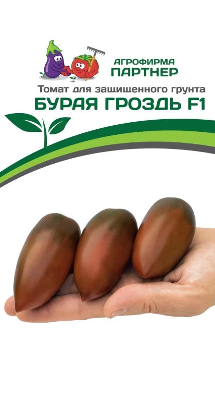 Партнер Томат БУРАЯ ГРОЗДЬ F1 ^(10шт) 2-ной пак