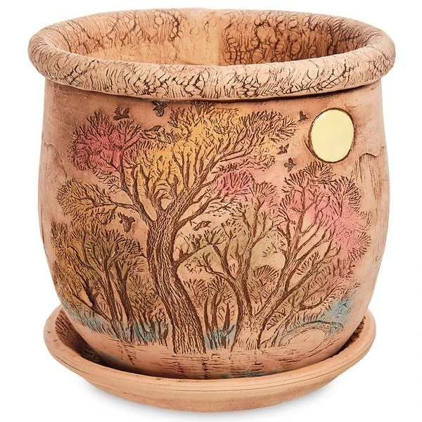 Горшок керамический "Деревья", D12