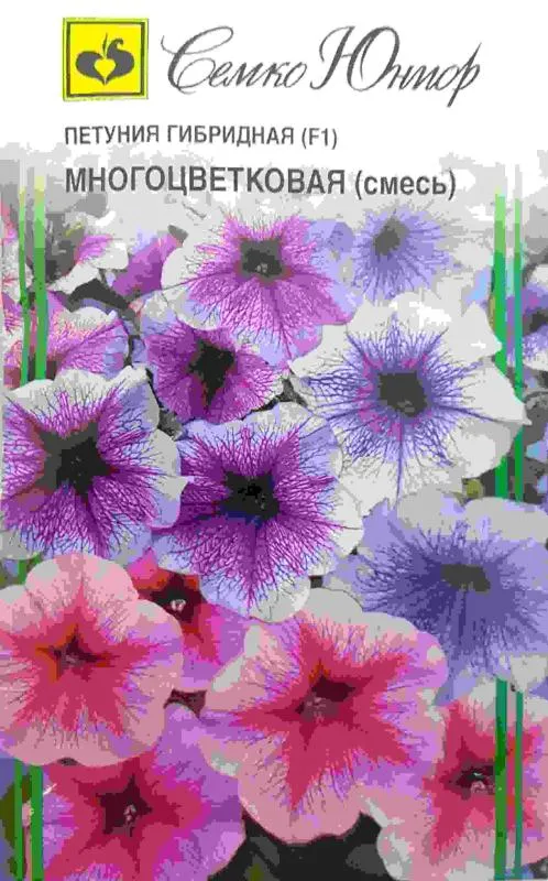 Семко Цветы Петуния многоцветковая  F1 смесь ^(10шт) фото, описание