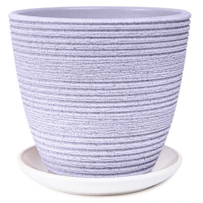 Горшок "Халва" сиреневый крокус №3, 2.3л