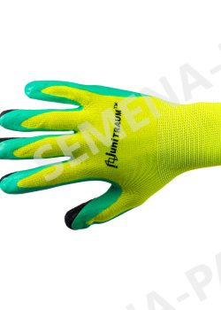 Перчатки Unitraum размер 8 цвет желтый/зеленый UN-L107-9 фото 2