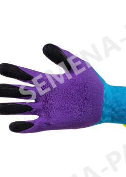 Перчатки Unitraum размер 8 цвет голубой/фиолетовый/черный UN-L207-8 фото 1