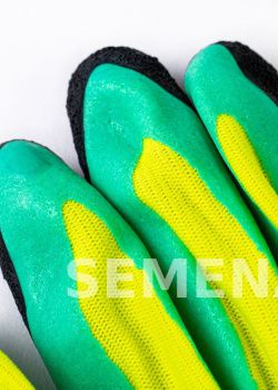Перчатки Unitraum размер 8 цвет желтый/зеленый UN-L107-9 фото 5