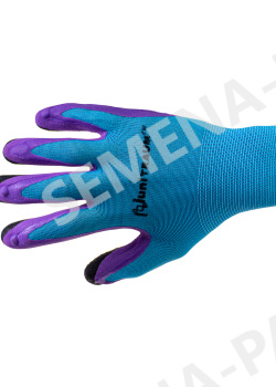 Перчатки Unitraum размер 8 цвет голубой/фиолетовый/черный UN-L207-8 фото 2