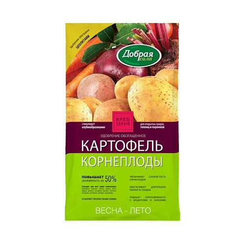 Добрая сила Сухое удобрение Картофель-Корнеплоды, пакет 0,9 кг